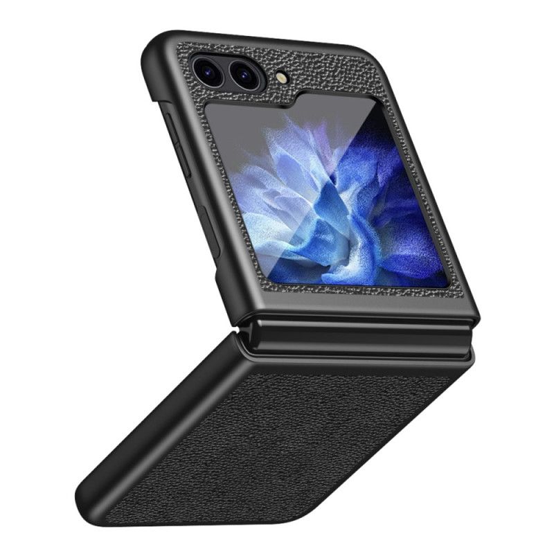 Puhelinkuoret Samsung Galaxy Z Flip 5 Klassinen Litsi-keinonahka