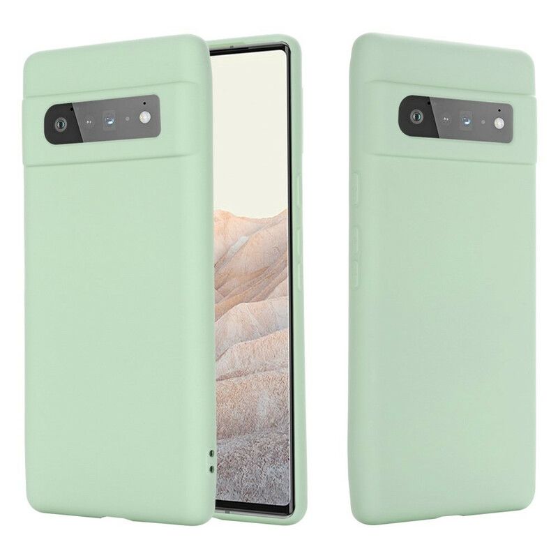 Kuori Case Google Pixel 6 Pro Puhelinkuoret Nestemäinen Silikoni Kaulanauhalla