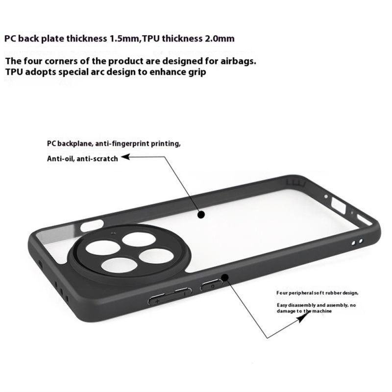 Kuori Oneplus 13 Hybridi Musta Reunus Suojakuori