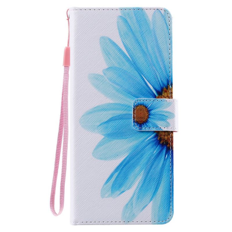 Flip Case Samsung Galaxy Note 20 Ultra Sininen Vesiväri Kukka