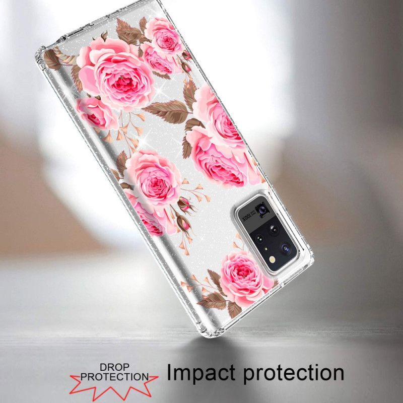 Kuori Samsung Galaxy Note 20 Ultra Vaaleansininen Vaaleanpunainen Suosikkikimppuni Suojakuori