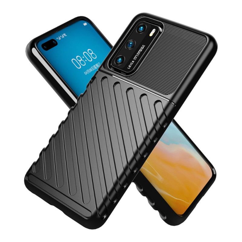 Case Kuoret Huawei P40 Vihreä Musta Puhelinkuoret Ukkosarja