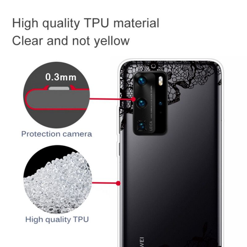 Kuori Huawei P40 Hieno Pitsi Suojakuori
