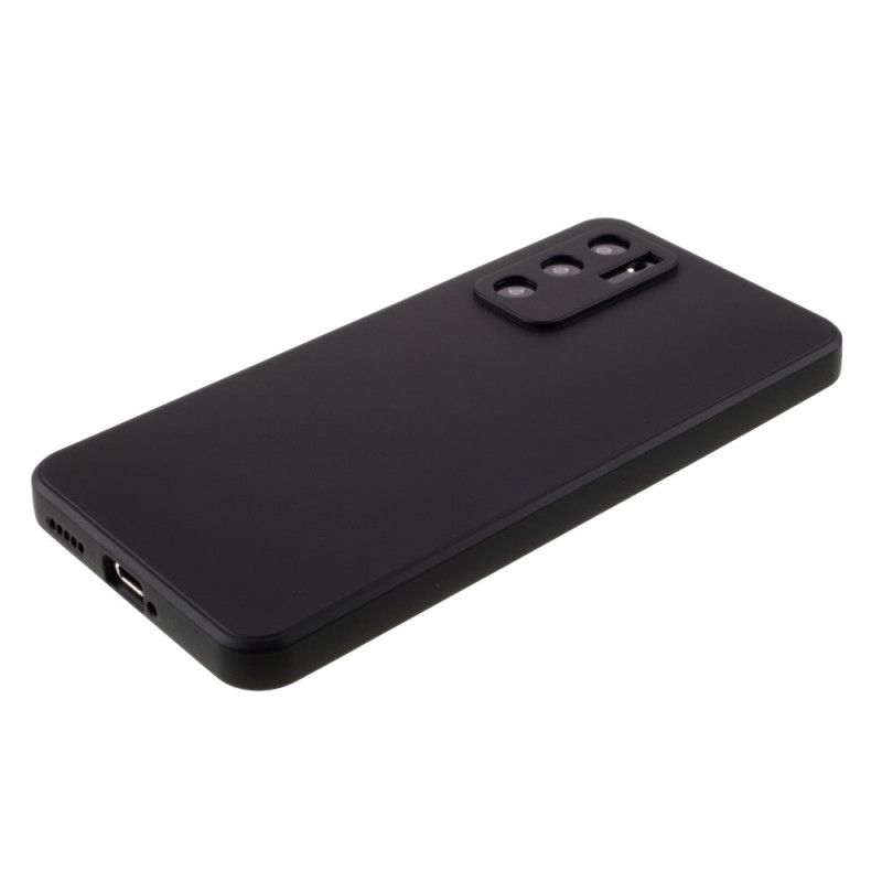 Kuori Huawei P40 Punainen Musta Taipuisa Silikonipainike