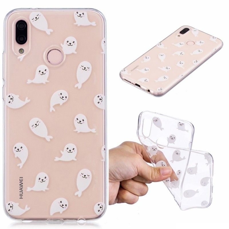 Kuori Huawei P20 Lite Läpinäkyvät Hauskat Merileijonat Suojakuori
