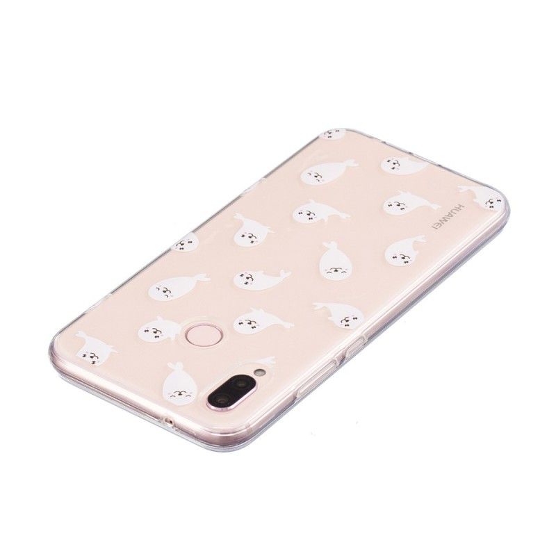 Kuori Huawei P20 Lite Läpinäkyvät Hauskat Merileijonat Suojakuori