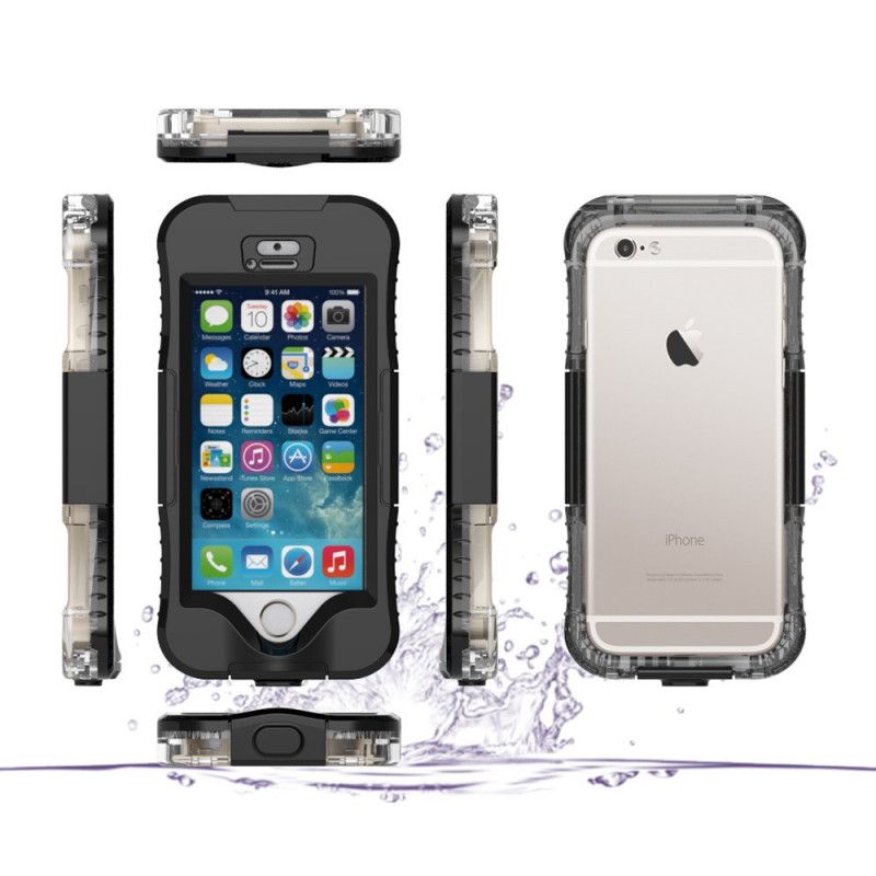 Case Kuoret iPhone 5 / 5S / SE Valkoinen Musta Puhelinkuoret Vedenpitävä 10M