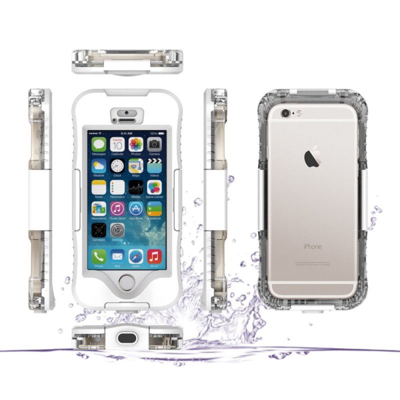 Case Kuoret iPhone 5 / 5S / SE Valkoinen Musta Puhelinkuoret Vedenpitävä 10M