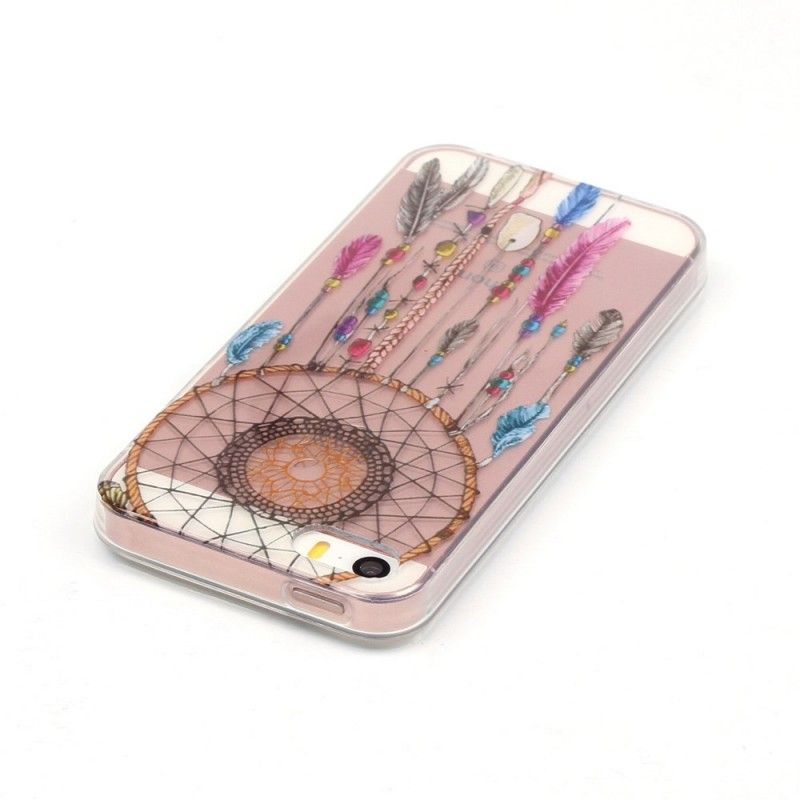 Kuori iPhone 5 / 5S / SE Läpinäkyvä Värikäs Unensieppari Suojakuori