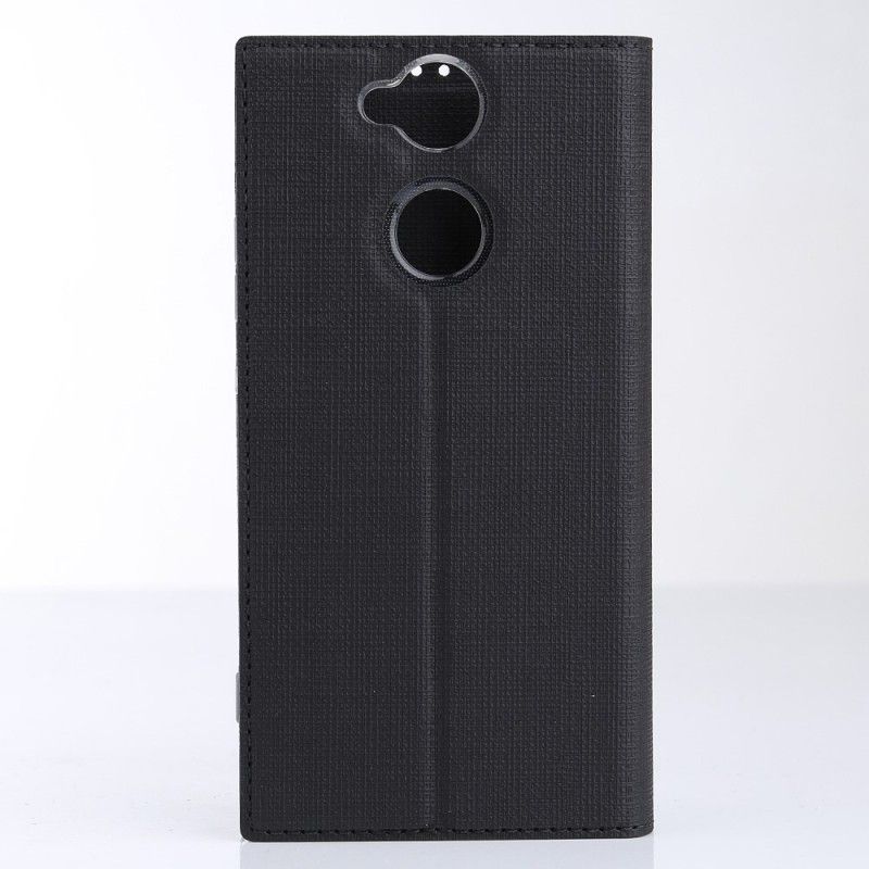 Flip Kotelot Sony Xperia XA2 Harmaa Musta Kuvioitu