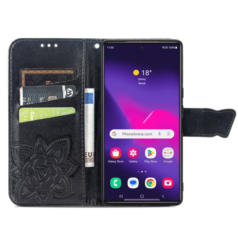 Kotelot Samsung Galaxy S24 Ultra 5g Puhelinkuoret Barokkiperhonen Hihnalla