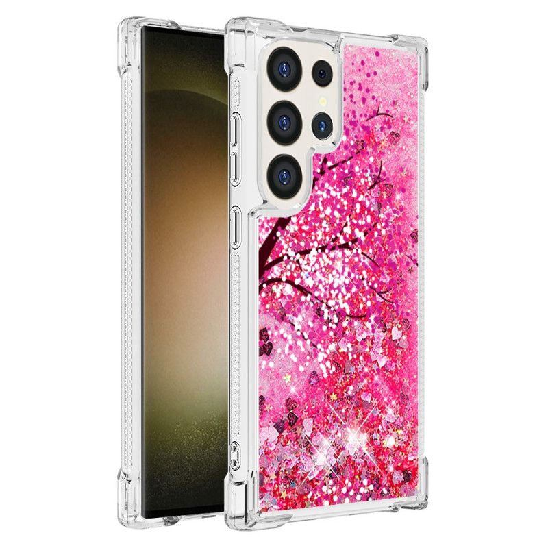 Kuori Samsung Galaxy S24 Ultra 5g Kirsikankukan Paljetteja