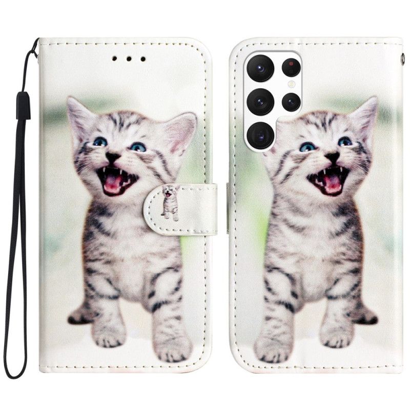 Nahkakotelo Samsung Galaxy S24 Ultra 5g Thong Cat