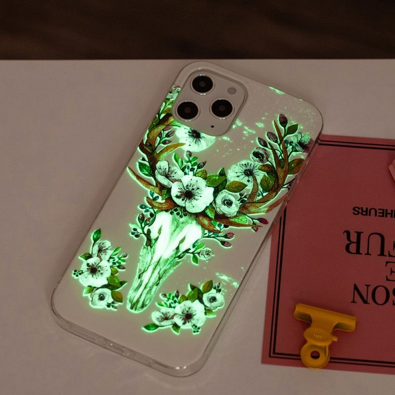 Kuori iPhone 12 Pro Max Fluoresoiva Kukallinen Hirvi