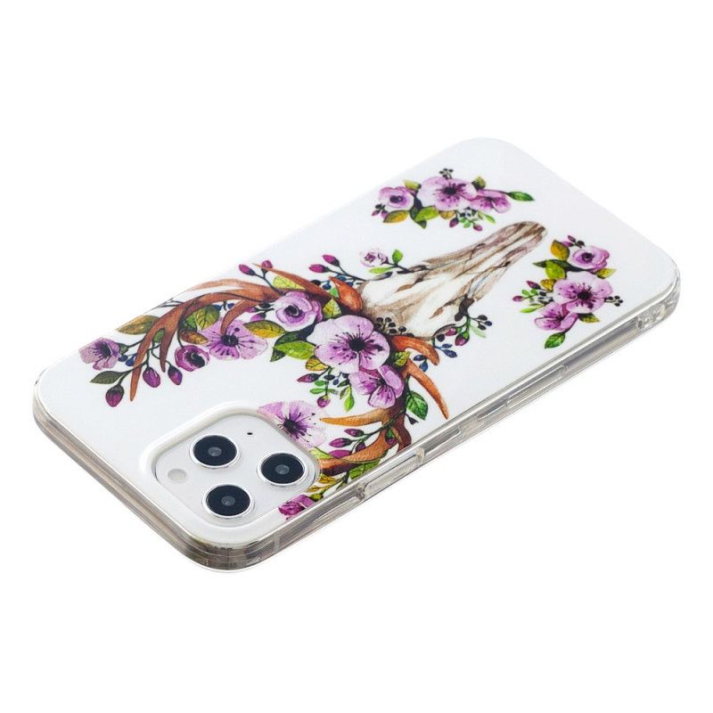 Kuori iPhone 12 Pro Max Fluoresoiva Kukallinen Hirvi