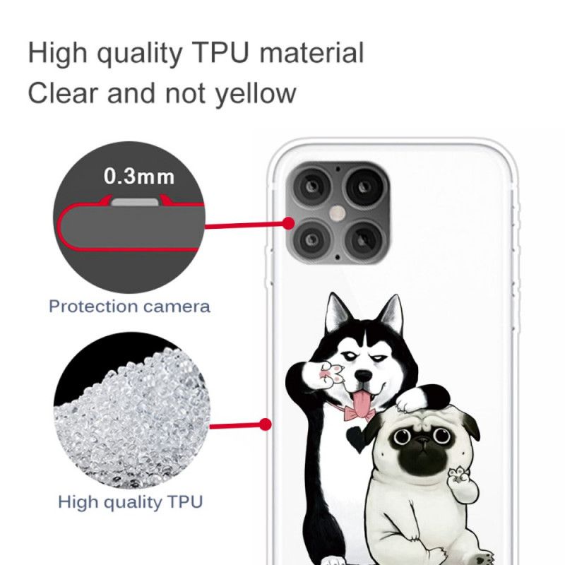 Kuori iPhone 12 Pro Max Hauskoja Koiria