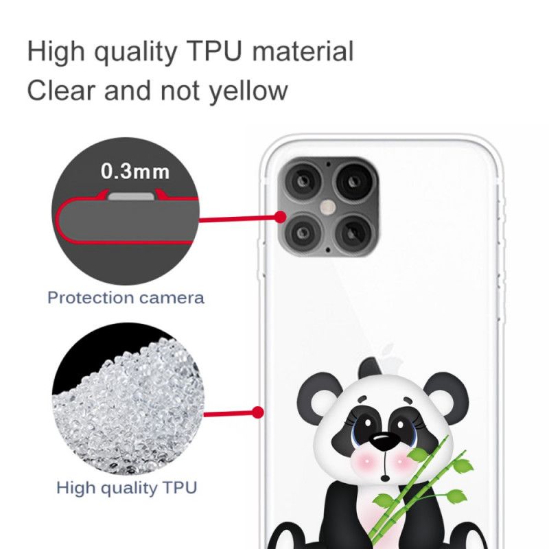 Kuori iPhone 12 Pro Max Läpinäkyvä Surullinen Panda Suojakuori
