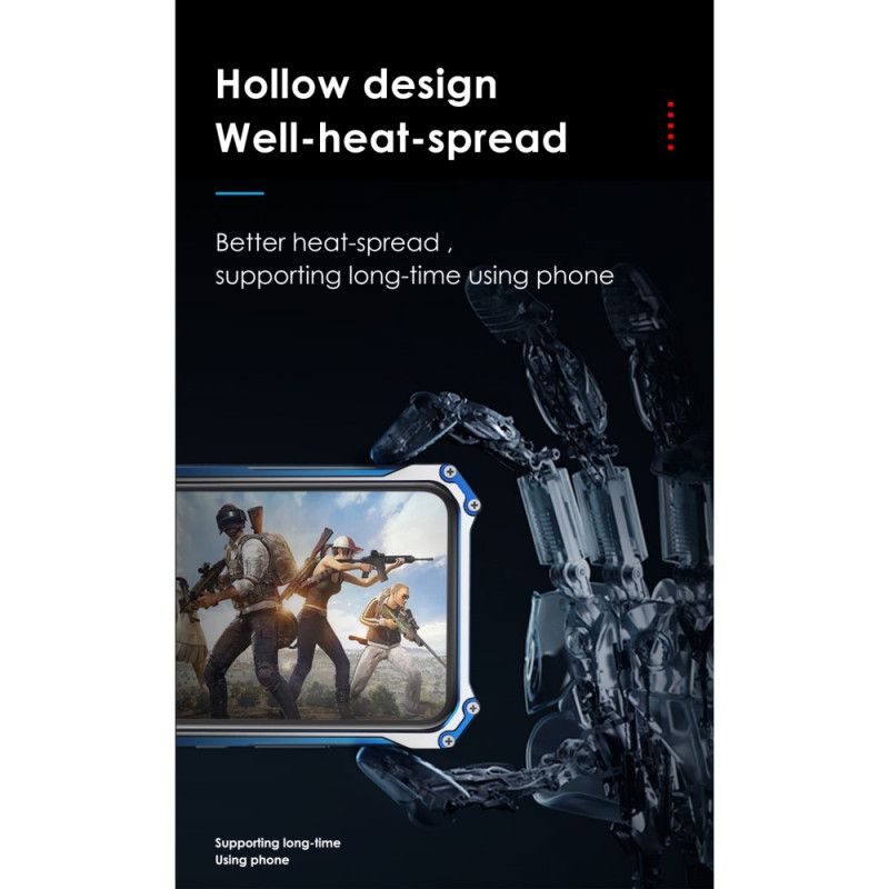 Kuori iPhone 12 Pro Max Vaaleansininen Musta Alumiiniseos