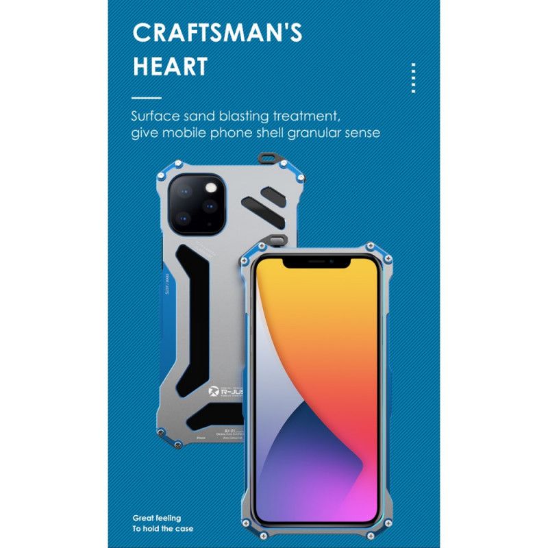 Kuori iPhone 12 Pro Max Vaaleansininen Musta Alumiiniseos