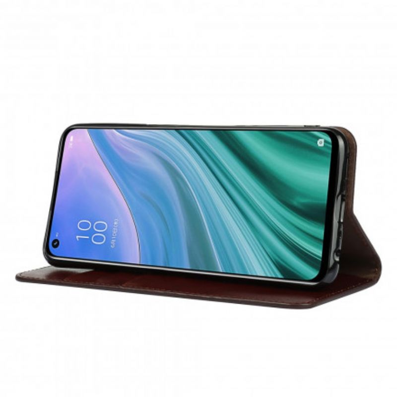 Flip Kotelot Oppo A54 5g / A74 5g Aitoa Nahkaa
