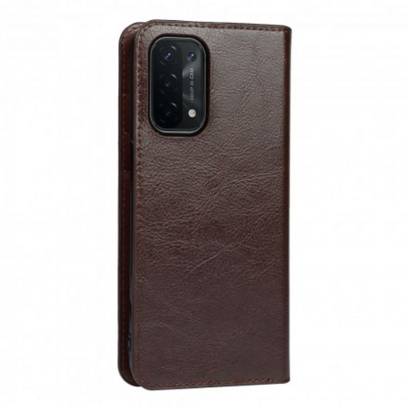 Flip Kotelot Oppo A54 5g / A74 5g Aitoa Nahkaa