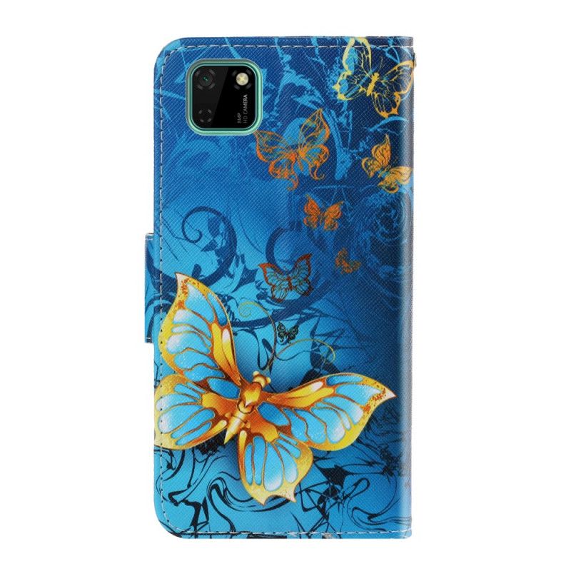 Kotelot Huawei Y5p Kulta Tummansininen Perhosvaihtoehdot Tangoilla