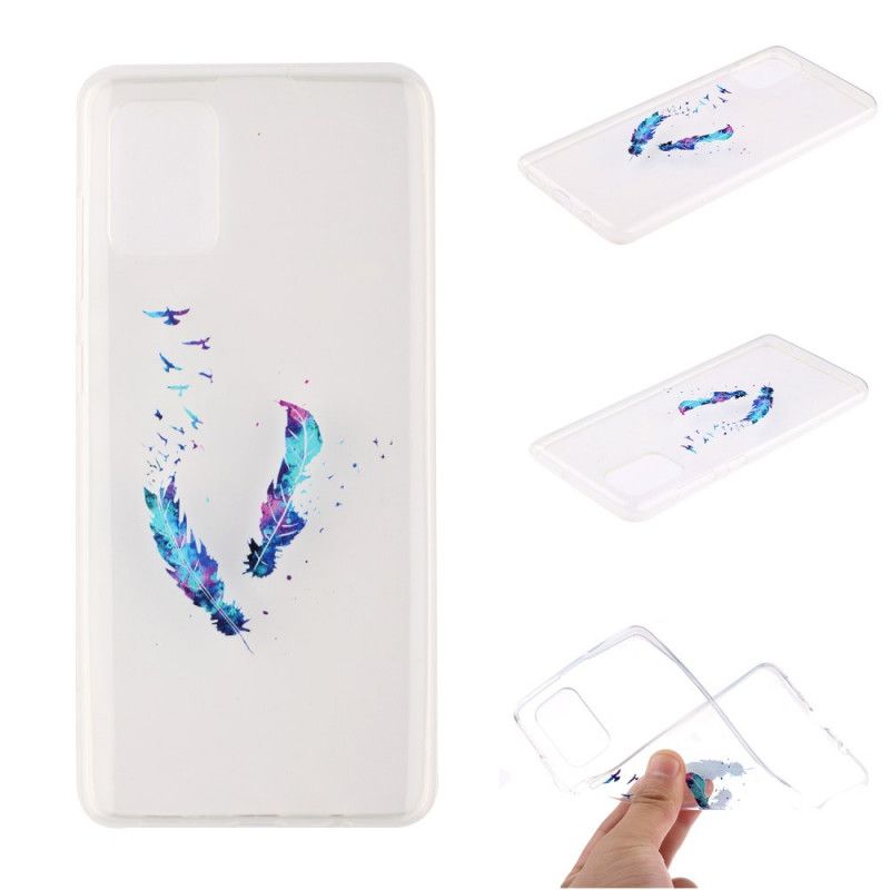 Kuori Huawei Y5p Läpinäkyvät Höyhenet