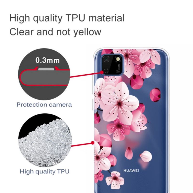 Kuori Huawei Y5p Premium Kukka Suojakuori