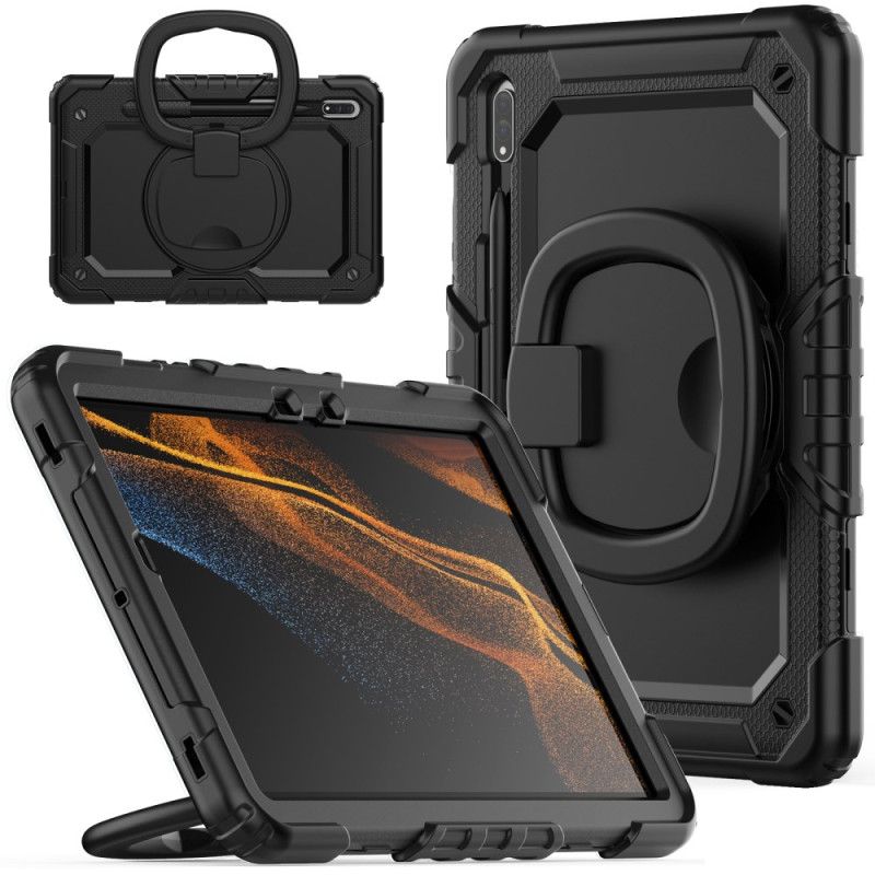 Puhelinkuoret Samsung Galaxy Tab S9 Fe Pyörivä Tuki Ja Olkahihna