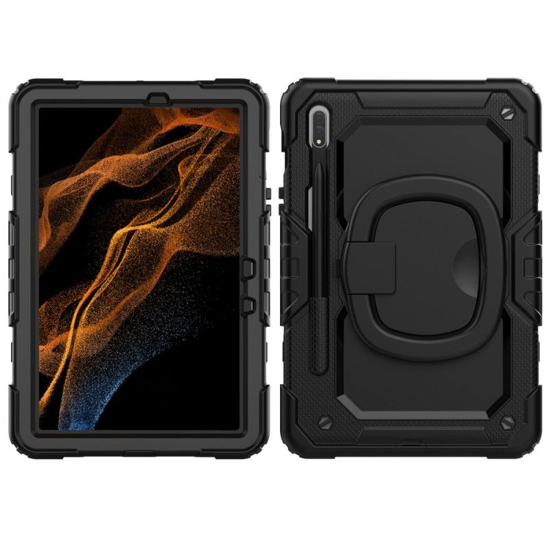 Puhelinkuoret Samsung Galaxy Tab S9 Fe Pyörivä Tuki Ja Olkahihna