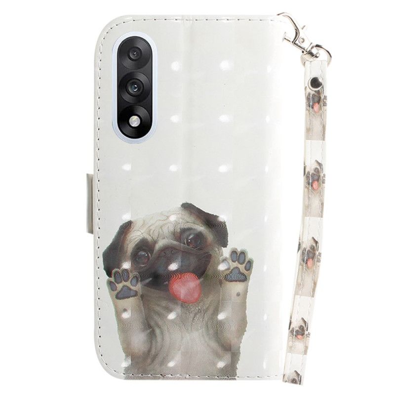 Kotelot Oneplus Nord 5 Hihnoilla Koristeltu Mopsi