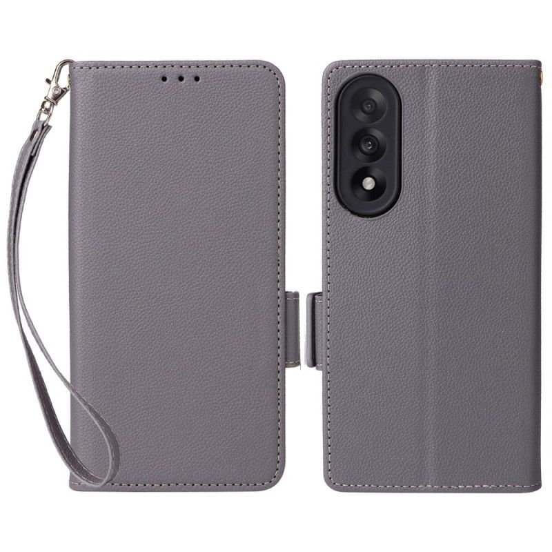 Kotelot Oneplus Nord 5 Teksturoitu Hihnalla Suojakuori