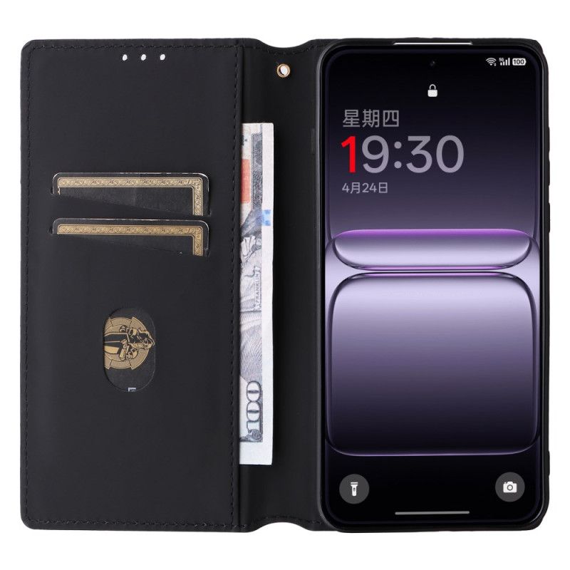 Nahkakotelo Oneplus Nord 5 Kiiltävä