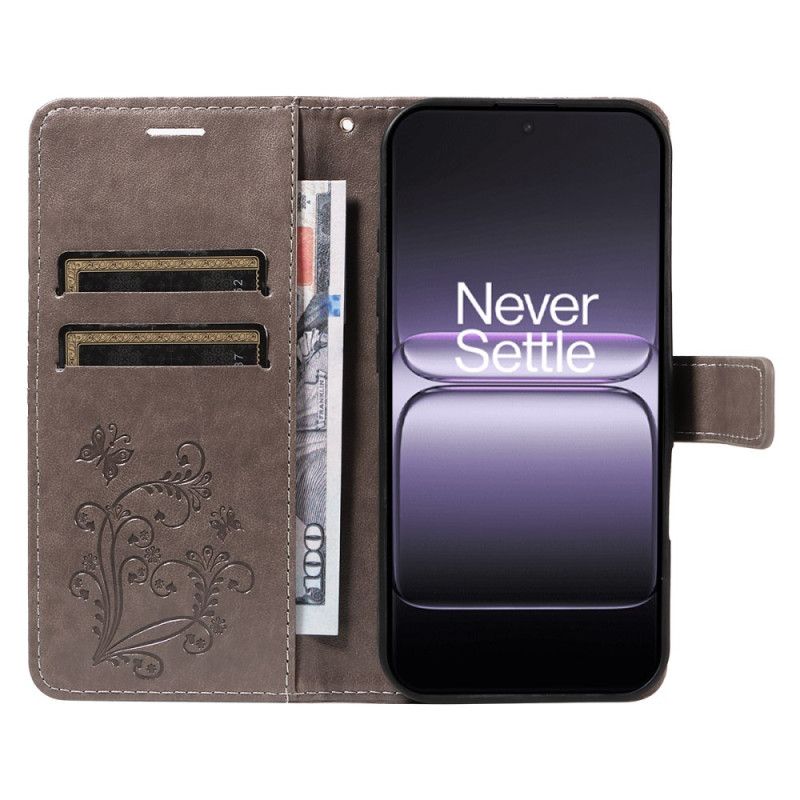 Nahkakotelo Oneplus Nord 5 Suuret Perhoset