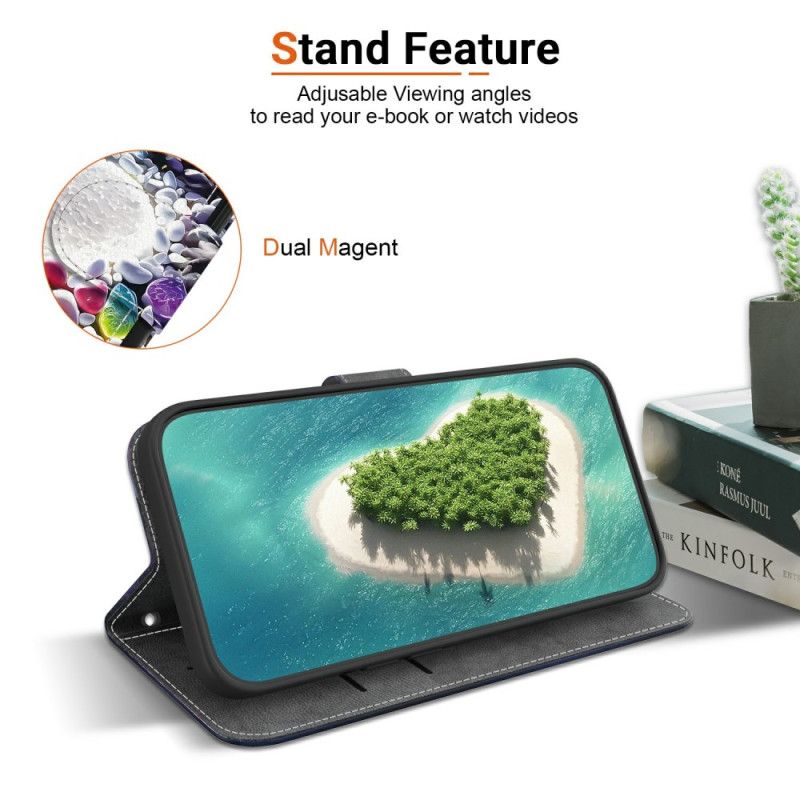 Nahkakotelo Oneplus Nord 5 Valkoinen Sydän