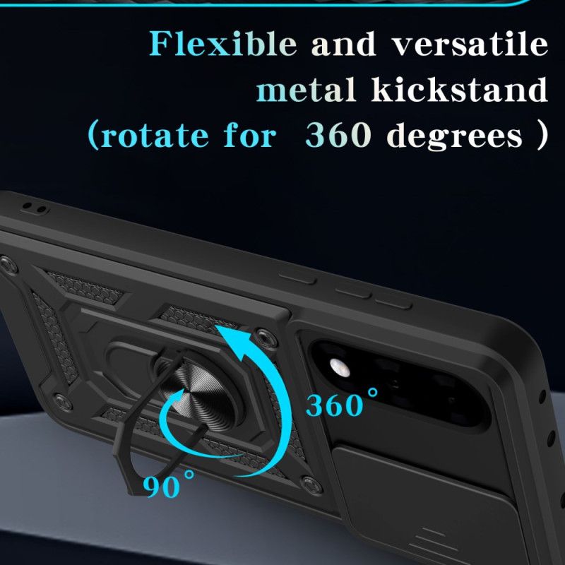 Puhelinkuoret Oneplus Nord 5 Liukuva Kameransuoja Ja Jalusta