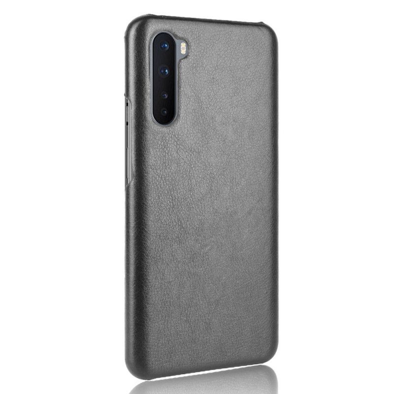 Kuori OnePlus Nord Harmaa Musta Suorituskykyinen Litsi Nahkainen Vaikutus Suojakuori