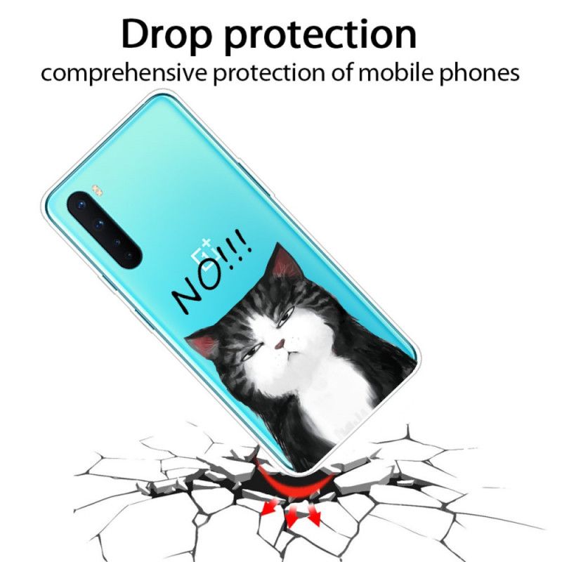 Kuori OnePlus Nord Kissa. Joka Sanoo Ei