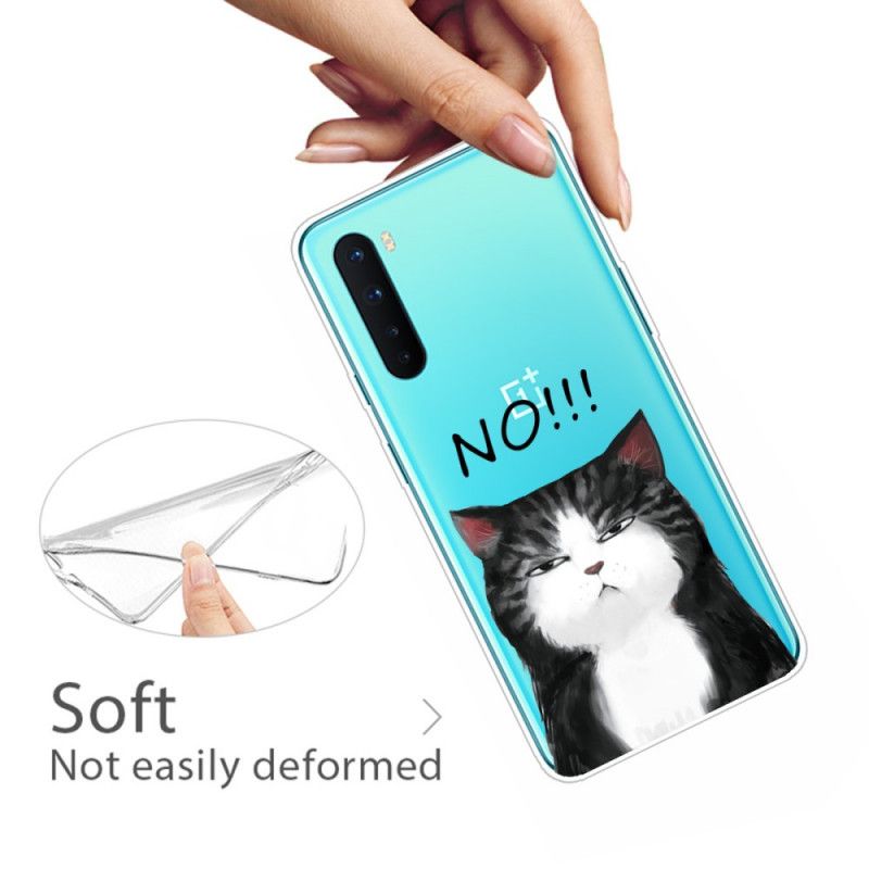 Kuori OnePlus Nord Kissa. Joka Sanoo Ei