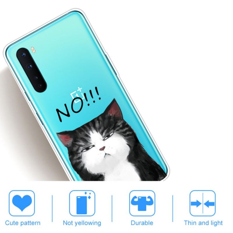 Kuori OnePlus Nord Kissa. Joka Sanoo Ei