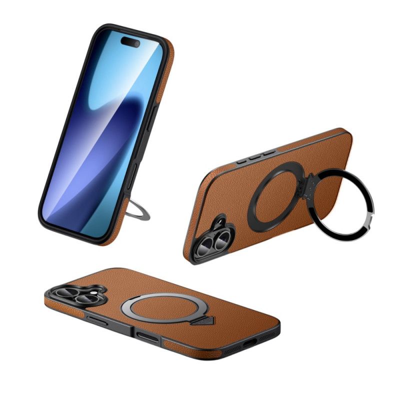 Case iPhone 17 Puhelinkuoret Magsafe-yhteensopiva Nahkakotelon Ja Jalustan Kanssa