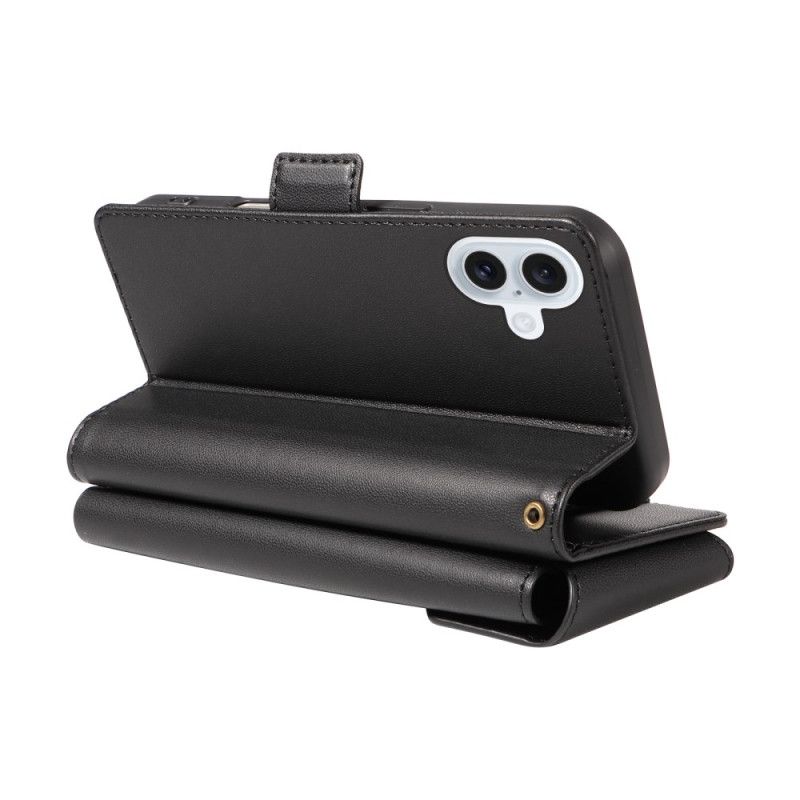 Kotelot iPhone 17 Useita Korttipaikkoja Ja Rannehihna Suojakuori