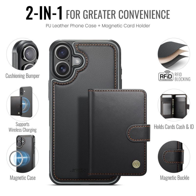 Kuori iPhone 17 Irrotettava Magsafe Rfid-korttipidike Suojakuori