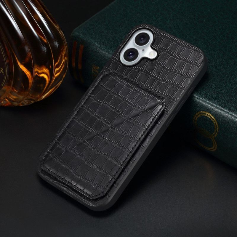 Kuori iPhone 17 Krokotiilikuvioinen Korttikotelo