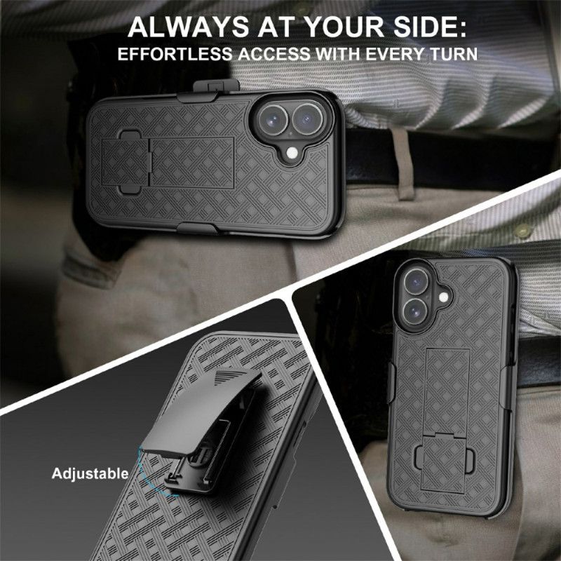 Kuori iPhone 17 Liukuva Jalusta Ja Klipsi