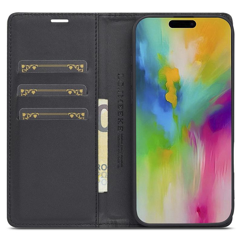 Nahkakotelo iPhone 17 Hiilikuitu Lc.imeeke