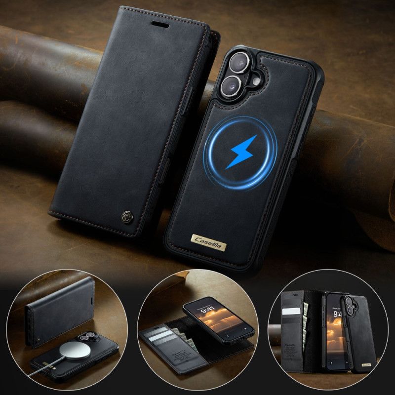 Nahkakotelo iPhone 17 Magsafe-yhteensopiva Irrotettava Kotelo Ja Rfid-suoja