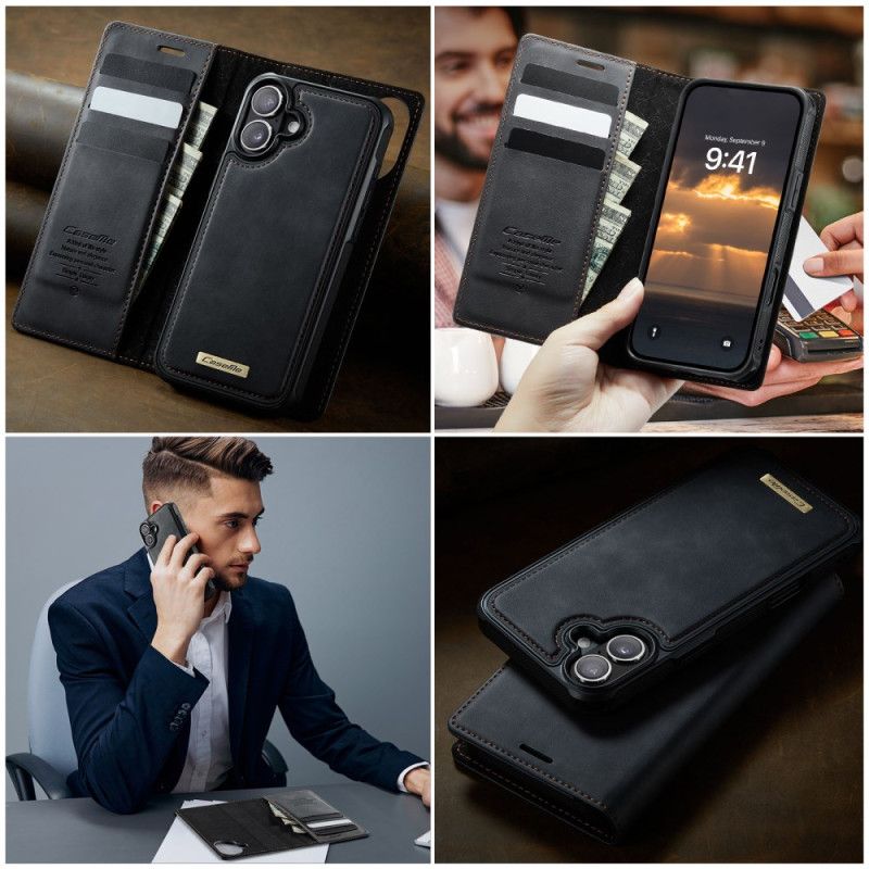 Nahkakotelo iPhone 17 Magsafe-yhteensopiva Irrotettava Kotelo Ja Rfid-suoja