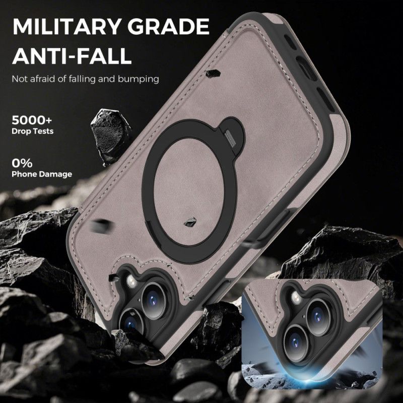 Nahkakotelo iPhone 17 Puhelinkuoret Magsafe-integroitu Rfid-esto