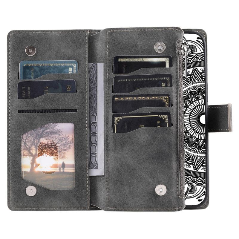 Kotelot Google Pixel 10 Pro Xl Mandala-mokkanahkaefektilompakko